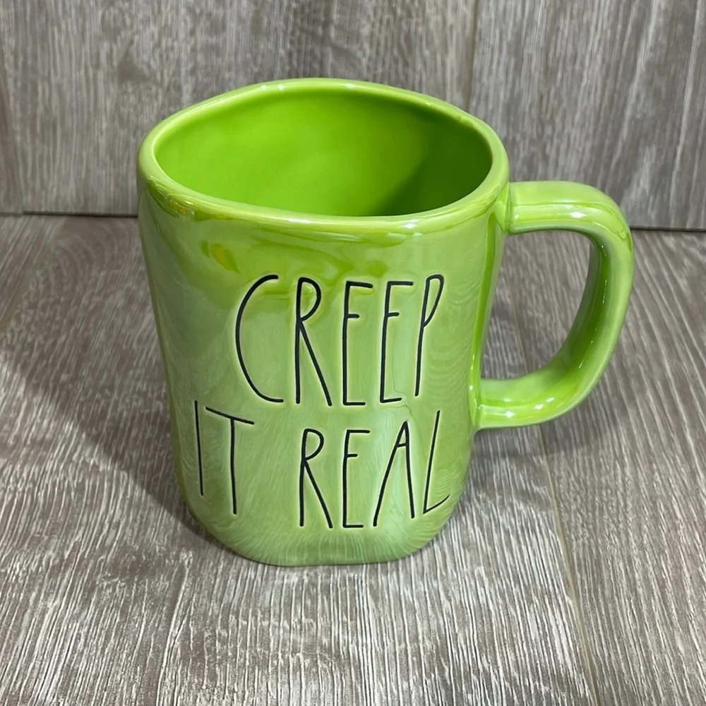 NWOT Rae Dunn “CREEP IT REAL” Ceramic Coffee Tea Mug
